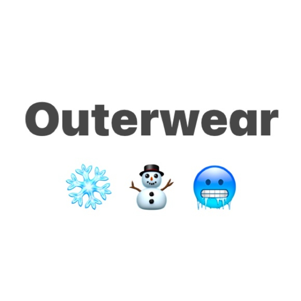 Coats, boots, hats, and gloves!